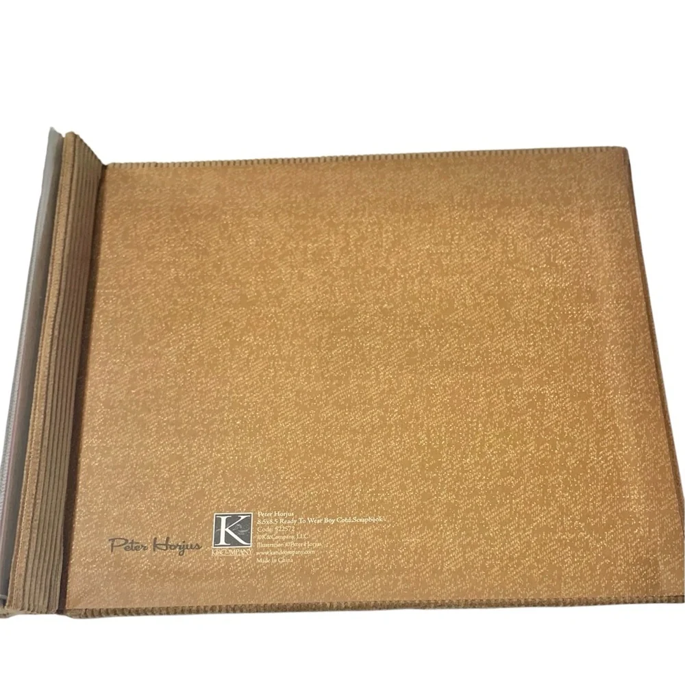 K & COMPANY Peter Horjus 8.5X 8.5 Ready to Wear Boys Corduroy Scrapbook
